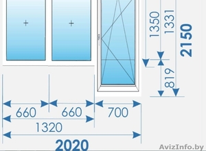 БалконныЙ блок Пвх распродажа профиль Salamander-17 #1590780