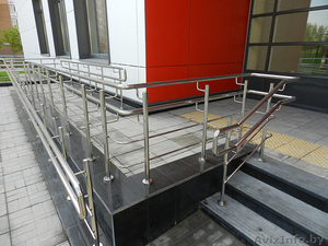Ограждение пандуса из нержавеющей стали #1588221
