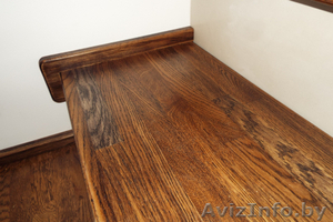 Облицовка бетонных ступеней массивом дуба. Звоните #1604469