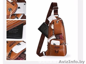 Мужская сумка на ремне Jeep 19-41 #1606119