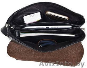 Кожаная мужская сумка Polo #1607145