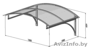 Козырьки металлические и навесы под заказ  #1605596