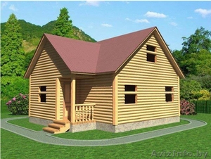 Сруб Дома 8х7.5м из профилированного бруса Ираклий #1613103