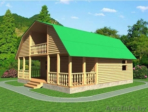 Сруб Дома Людвиг 9х9 м из профилированного бруса #1613104