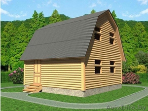 Сруб Дома люсьен 6х6 м из профилированного бруса #1613105