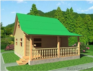 Сруб Дома 6х8 м Оскар из профилированного бруса #1613109