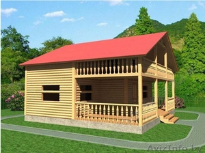 Сруб Дома 9х8 м из профилированного бруса Мирослав #1613112