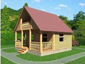 Сруб Дома Савелий 6х6 м установка и доставка по РБ из бруса #1613113