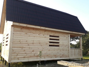 Дом из бруса Елена 6х6 м сруб с установкой-доставкой Минск и район. #1617226