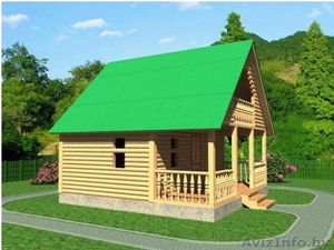 Баня из бруса Афелия 6х6 Сруб установка-доставка Минск и район. #1617242