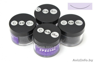 Ресницы наращивания в банке поштучные окрашенные чёрные #1615615