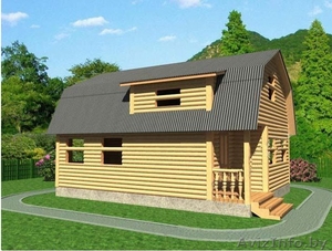 Дом из бруса сруб Петр 6х8 установка Воложинский район #1618459