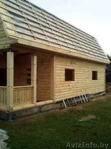 Дом из бруса Владимир 9х7 сруб с установкой Крупский район #1618462