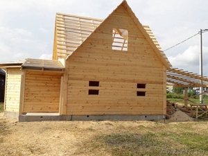 Дом из бруса Настя 6х8 сруб с установкой Пуховичский район #1618464