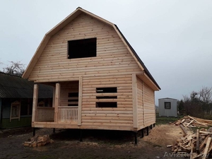 Дом-Баня 6х8 сруб из бруса доставка с установкой Несвижский район #1618468