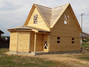 Дом из бруса Михаил 6х8 сруб с установкой Славгородский район #1618570