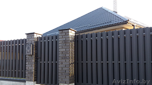 Штакетник металлический Трапеция - выбор года. #1620199