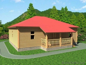 Сруб Дома/Бани из бруса Джулия10х10 c установкой #1620693