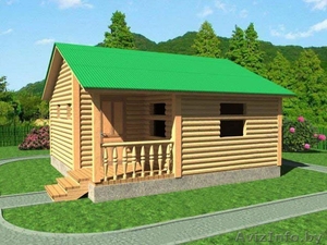 Сруб Бани из бруса Милана 6х6 доставка- установка #1620697