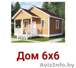 Дом сруб 6х6 Макс из профилированного бруса #1623390