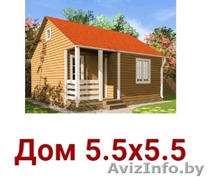 Дом сруб Алекс 5.5х5.5 из профилированного бруса #1623394
