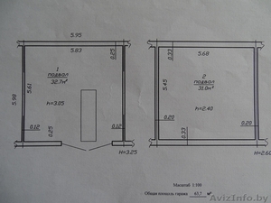 ПРОДАМ ГАРАЖ 6х6 (63, 7м2) р-н стадиона 