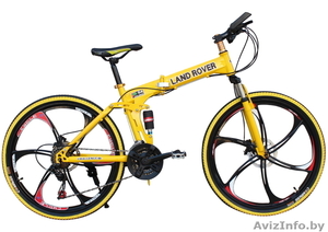 Велосипед на литых дисках Land Rover (Желтый) #1626375