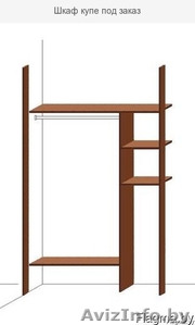 Шкаф купе под заказ 150х260х63 см из зеркала и Лакобеля #1628167