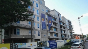 Рабочие на Утепление фасада.Польша #1626033