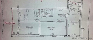 Трехкомнатная квартира в центре #1625750