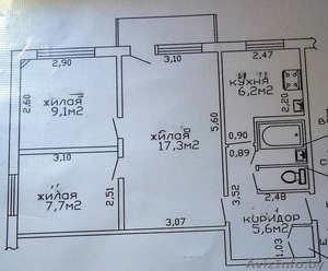 3-х комнатная квартира в р-не старого аэродрома #1630537