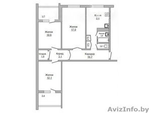 3-комнатная квартира,  1988 г. п.,  3 / 9 панель,  74,  0 / 67,  6 / 40,  0 / 8,  4 кв. #1628688