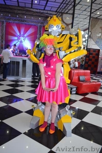 Экспресс поздравление от трансформера Бамблби и клоунессы Ириски в Гомеле #1634217