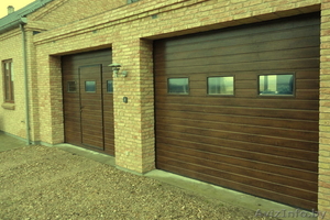 Секционные подъемные ворота. Металлические распашные. #1636525