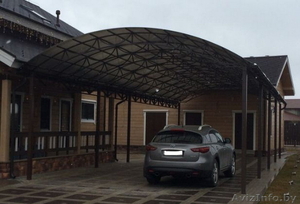 Арочные и односкатные навесы для автомобилей. Рассрочка. #1637192