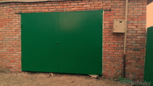 Секционные и сварные из металла ворота для гаража #1637223