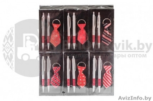 Подарочный набор: 2  ручки,  брелок-галстук #1639441