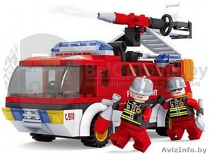 Конструктор Пожарная бригада Огнеборцы,  192 детали 1283695 #1639618