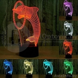 3 D Creative Desk Lamp (Настольная лампа голограмма 3Д) #1639927