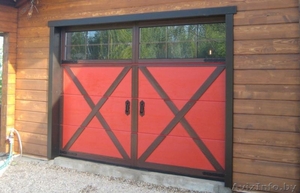 Подъемные гаражные ворота из сэндвич панелей #1637076