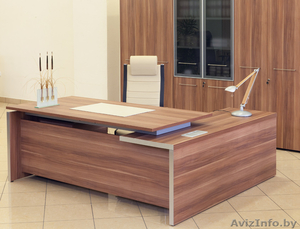 Стол для РУКОВОДИТЕЛЯ. Статусный,  солидный,  надёжный. #1642419