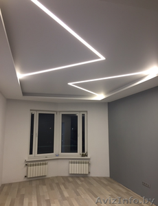 Натяжные потолки,  парящие  потолки и линии.  #1640144