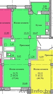 2-ком. в новом доме Билево 0 #1643487