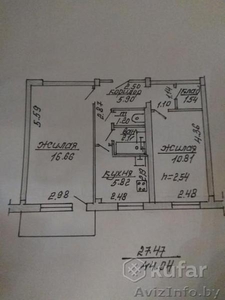 Продаётся 2-комнатная квартира по ул.Чкалова,  25 школа,  дом во дворе #1643569