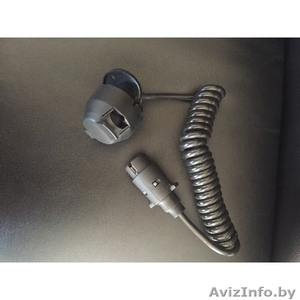 Кабель спиральный 7жыл., вилка+розетка 12В,  2, 5м #1644066