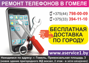 Ремонт телефонов в Гомеле. Бесплатная доставка по городу. #1636079