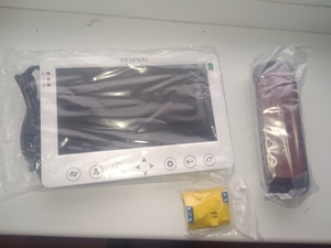 Видеодомофон Arsenal Грация (Белый) + вызывная панель #1646111