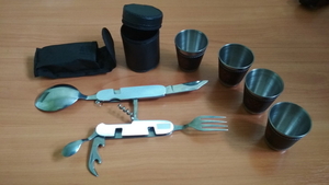 Мультитул 7в1 + набор рюмок #1656837