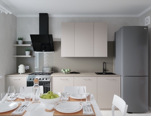 Кухня Symfony линейная 3.4 м с техникой #1670037