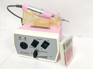 МАШИНКА ДЛЯ МАНИКЮРА И КОРРЕКЦИИ МОД. JD-400 (розовая) 35 W #1676490
